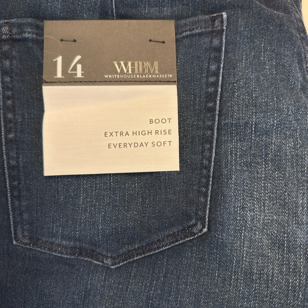 White House Black Market Dark Blue Denim